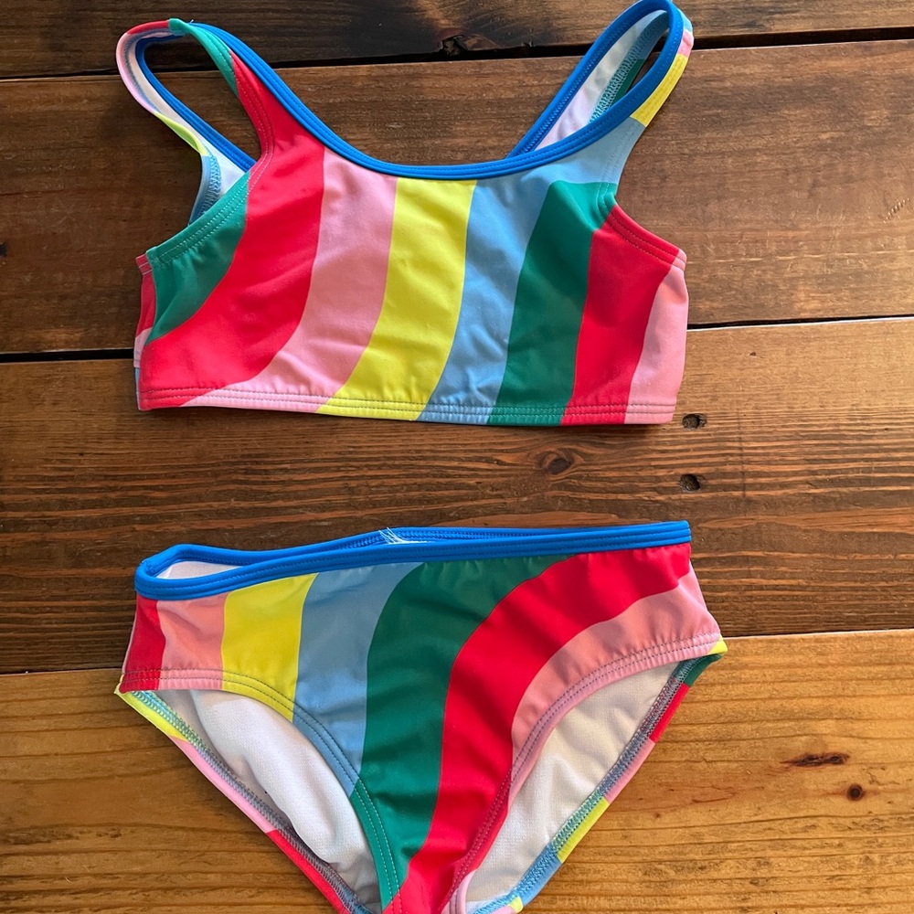 Hanna Andersson Multicolor Striped Kids Bikini